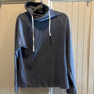 Express small blue light half-hoodie
